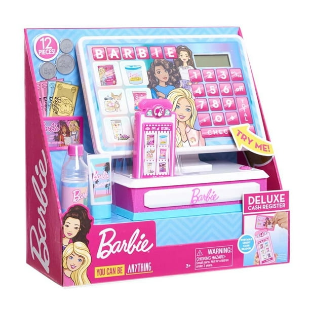 ganar Memoria Amanecer Caja Registradora Barbie Mattel Mega | Walmart en línea