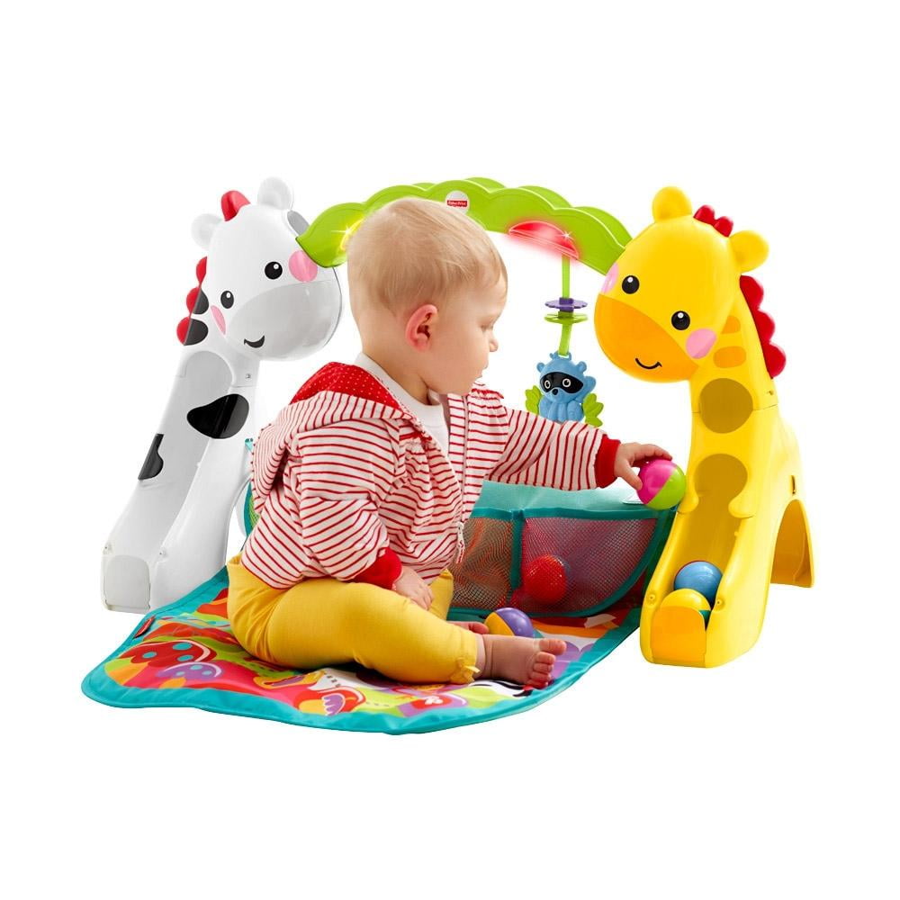  Fisher-Price Baby Gimnasio de juego para recién nacidos a niños  pequeños con música y luces : Bebés