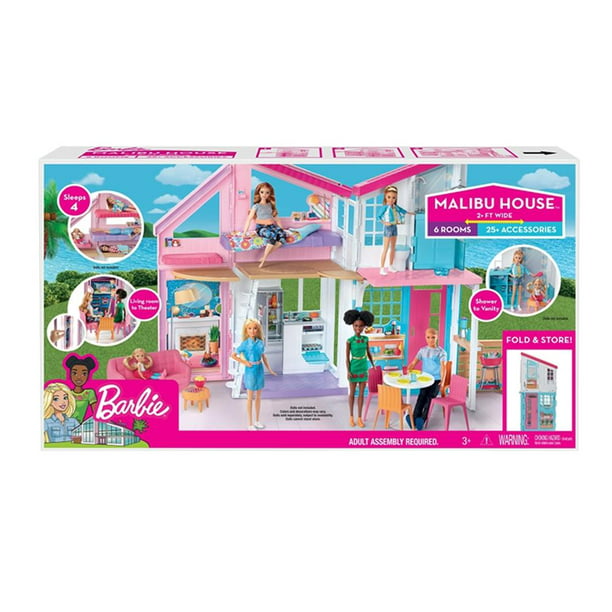 fragancia Presidente Al borde Set de Juego Barbie Mattel Casa Malibu | Walmart en línea
