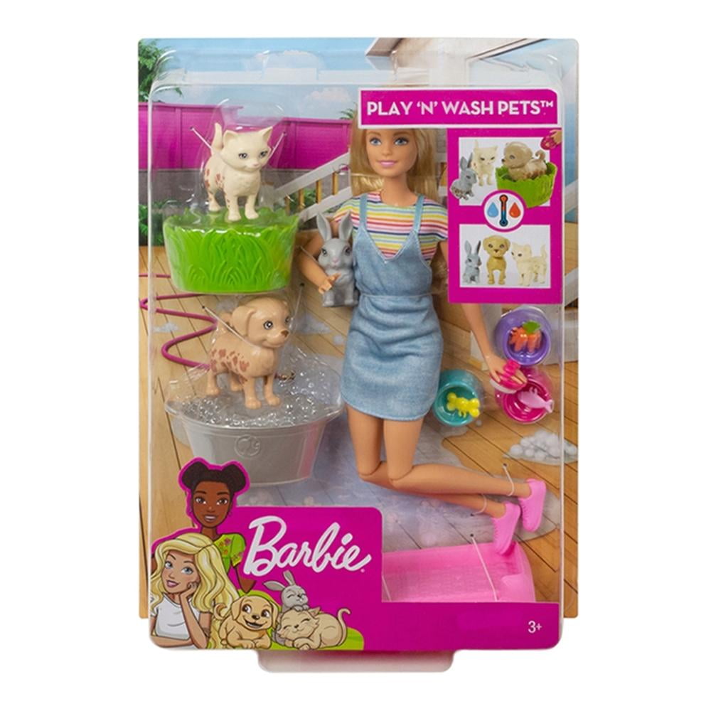 Muñeca Barbie Mattel Baño de Perritos | Bodega Aurrera en línea
