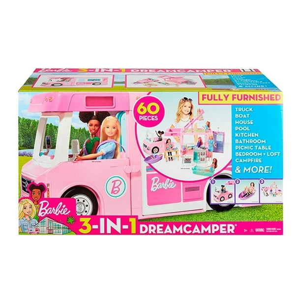 Boda Suponer fricción Set de Juego Barbie Estate Cámper 3 En 1 | Walmart en línea