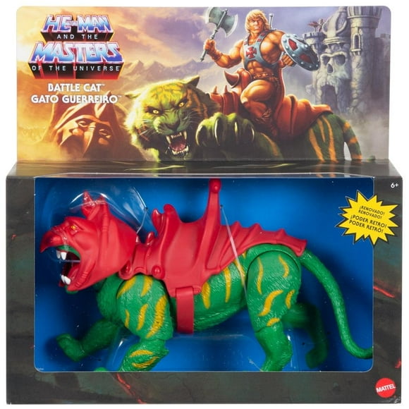 figura de acción masters of the universe battle cat 675 pulgadas