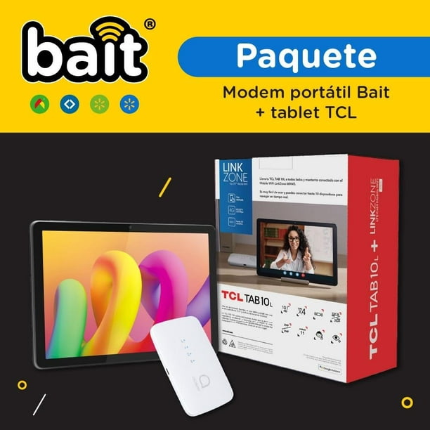 Tablet TCL 10L con Router Portátil MIFI más Paquete BAIT por 30 Días  Recargable