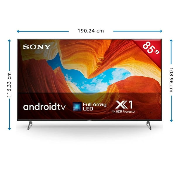 Tv Sony de 85 pulgadas led 4K ultra HD android tv comando de voz triluminus  modelo 85X855G Santa Cruz