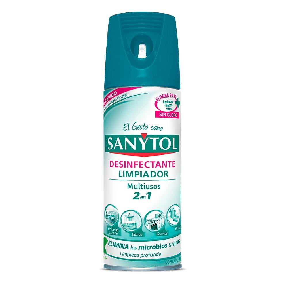 Desinfectante limpiador Sanytol 2 en 1 multiusos de 400 ml