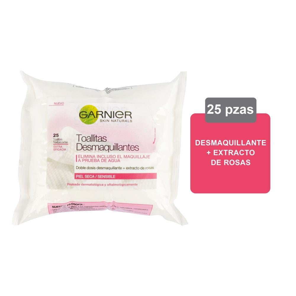 Toallitas Humedas Desmaquillantes Garnier Micelar 25 pz