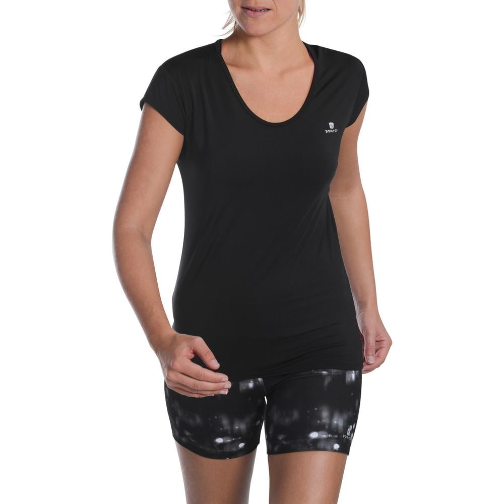 Playera Decathlon Domyos Talla Eu42 Fitness Negro Walmart