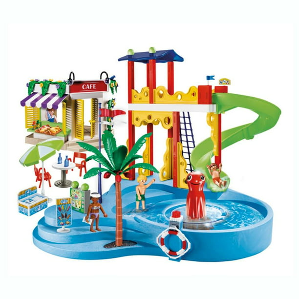 Explosivos almacenamiento tiempo Set Playmobil Family Fun Parque Acuático 198 Piezas | Walmart