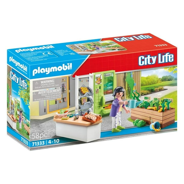 Set de Juego Playmobil City Life Colegio Cafetería 58 Piezas
