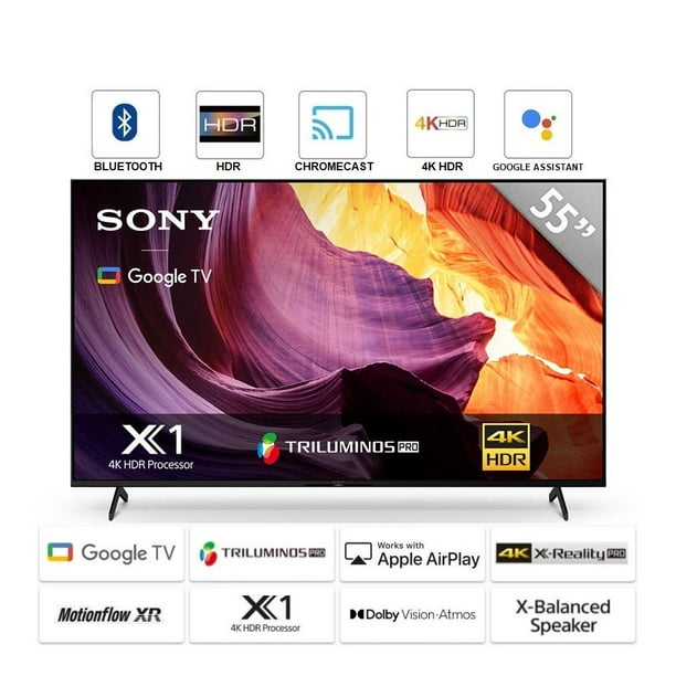 Pantalla LED Sony 55 Ultra HD 4K Smart TV KD-55X80K