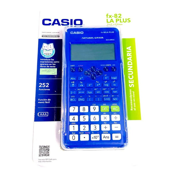 ignorancia etiqueta Relámpago Calculadora Científica Casio FX-82LAPLUS2-BUSMT Azul | Walmart en línea