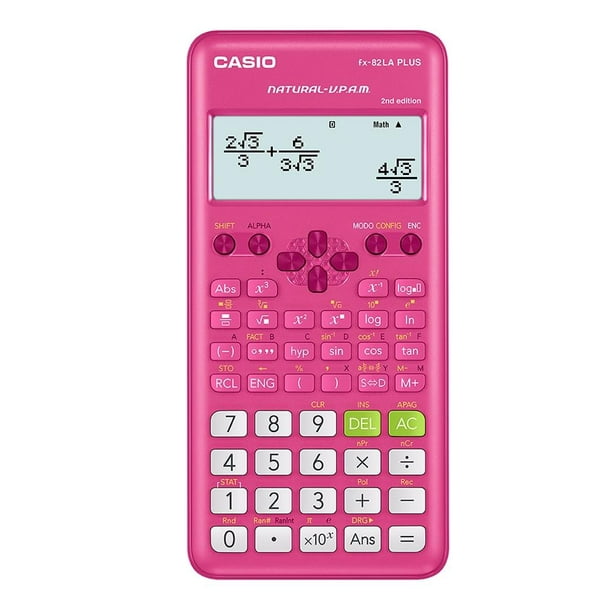 Parcialmente Agacharse chorro Calculadora Científica Casio FX-82LAPLUS2-PKSMT Rosa | Walmart en línea