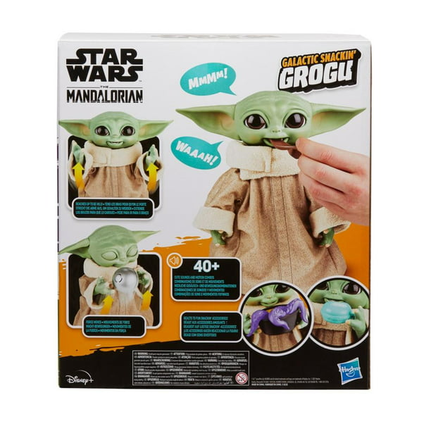 Star Wars Grogu - Juguete de peluche, 11 pulgadas, The Child from The  Mandalorian, personaje de peluche coleccionable con bolsa de transporte  para