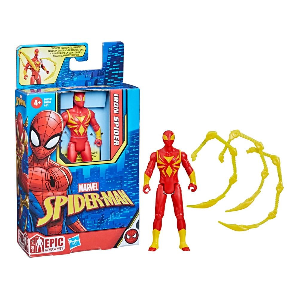 Figura de acción Hasbro Marvel Spiderman Epic Hero Series Iron Spider con accesorio Figura a escala de 10 cm