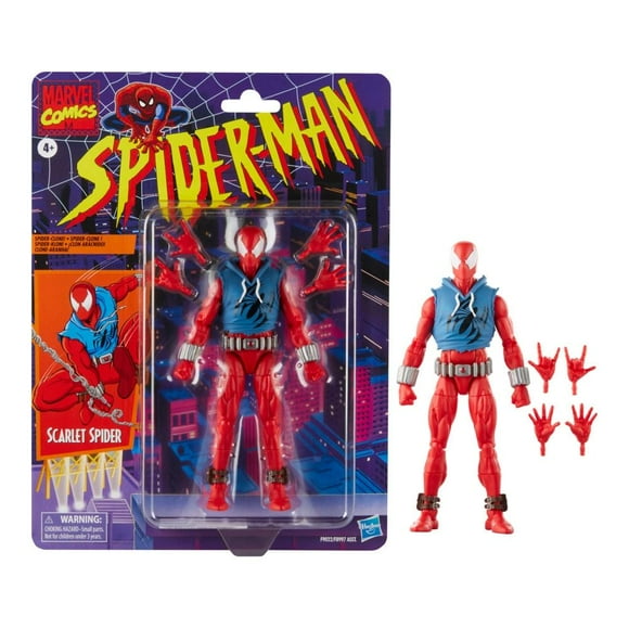 figura de acción hasbro marvel scarlet spider 6 pulgadas legends