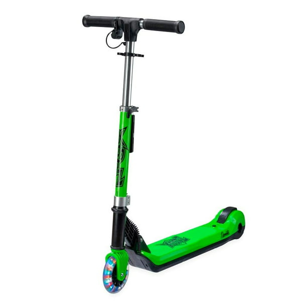 Scooter Eléctrico Xootz Plegable Verde con Luz LED