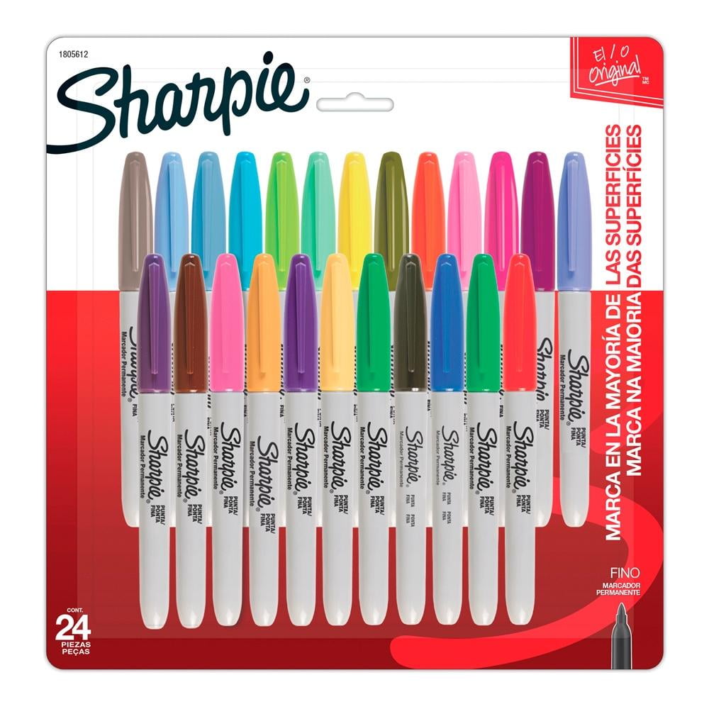 Marcador Permanente Sharpie Colores Surtidos 24 pzas. – Dupapier