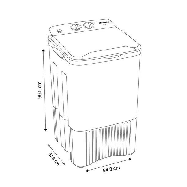Lavadora Semiautomática Carga Superior 15 Kilos WSFF1501 – MegaAudio