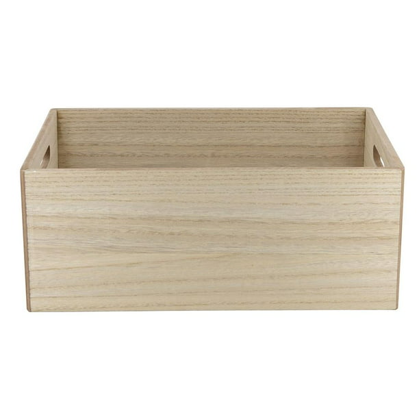 Cajas de madera multiusos con departamentos.