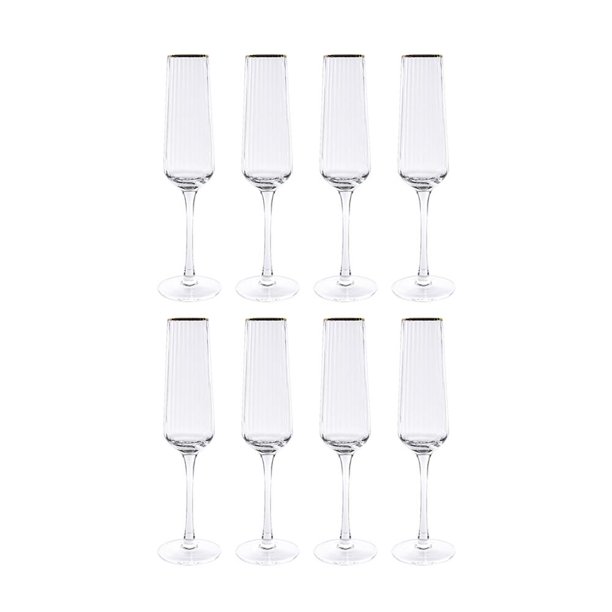 Comprar Set De 4 Copas Home Trends Cristal Para Champagne