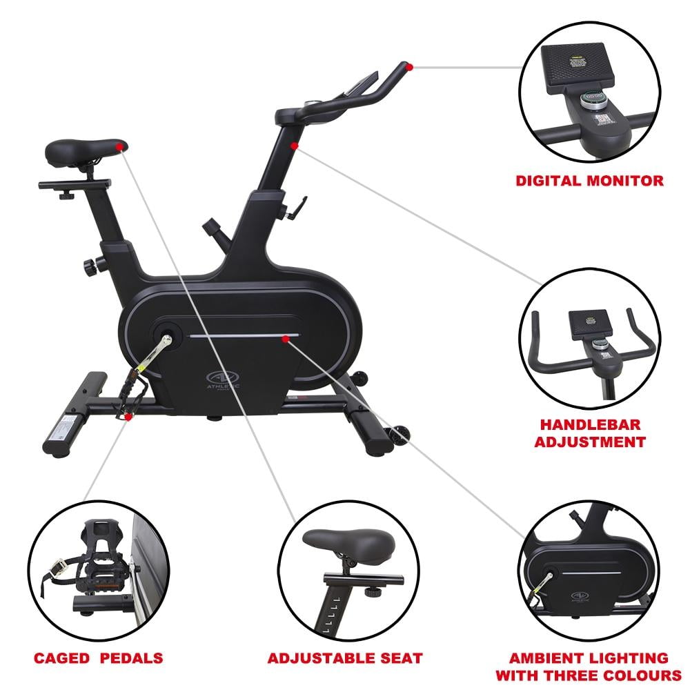 MotionTex - Alfombrilla para equipo de ejercicio para debajo de bicicleta  estacionaria, bicicleta de spinning, bicicleta estática
