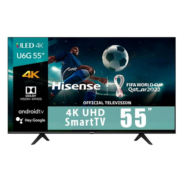 TV Hisense 55 Pulgadas 4K Ultra HD Smart TV ULED 55U6H