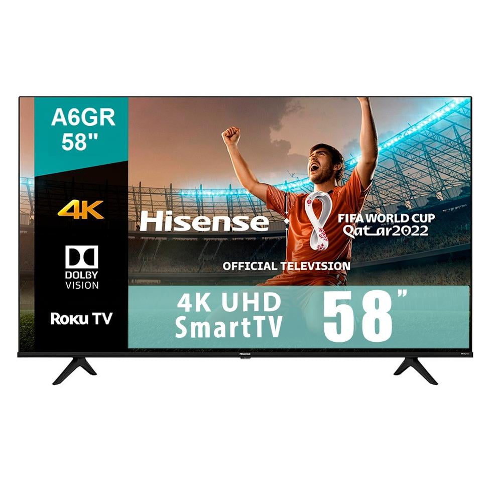 Pantalla Smart TV Hisense ULED de 58 pulgadas 4K/UHD 58U6HF con Tizen