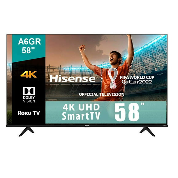 tv hisense 58 pulgadas 4k ultra hd smart tv led 58a6gr