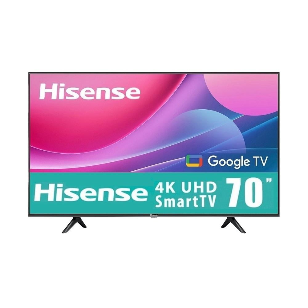 Pantalla Smart TV Hisense LED de 70 pulgadas 4K/UHD 70A65H con Google TV