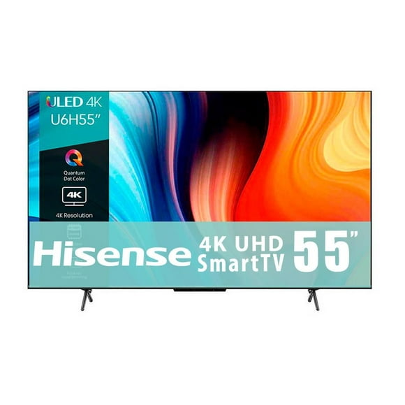 tv hisense 55 pulgadas 4k ultra hd smart tv uled 55u6h