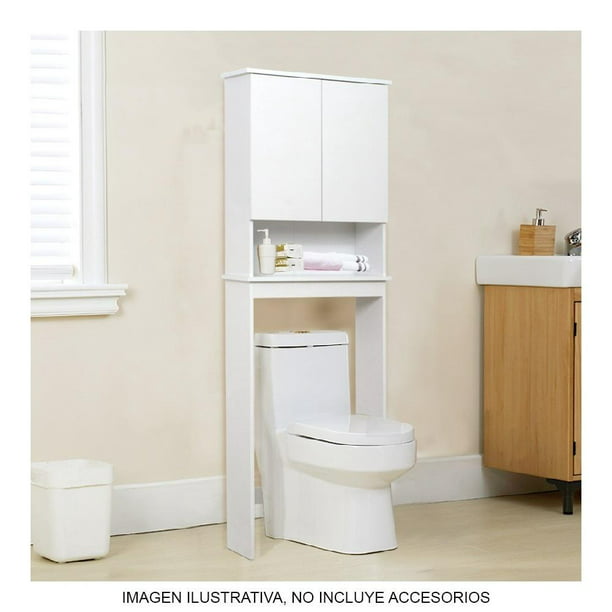Comprar online mueble para baño con separadores de ropa para lavar color  blanco.