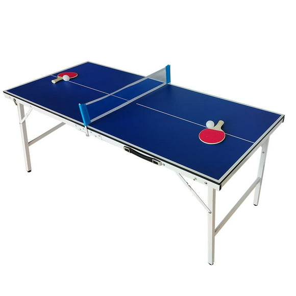 mesa de ping pong athletic works portátil 60 pulgadas gstt161 azul