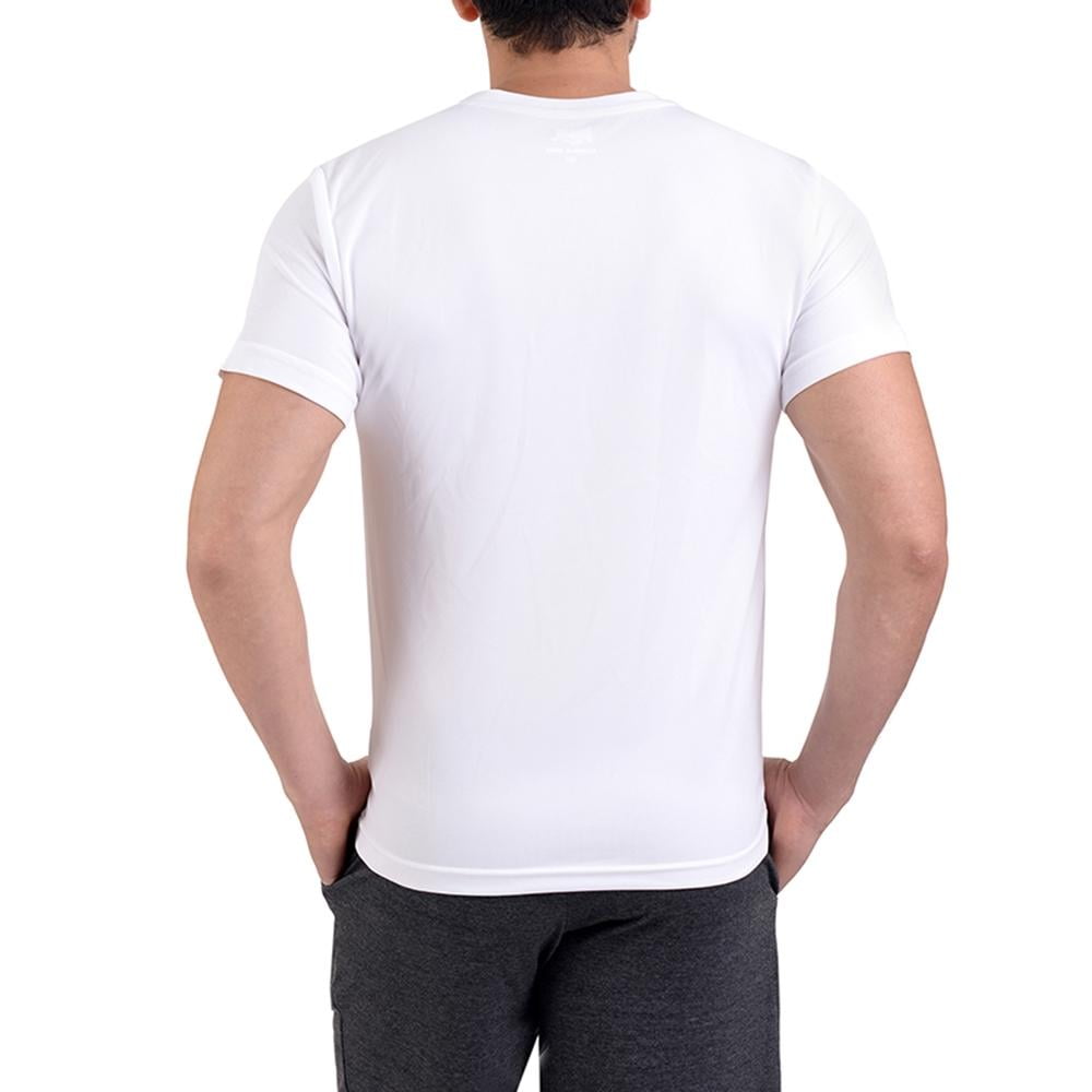 Playera Deportiva para Hombre Everlast Cuello Redondo Manga Corta Drymax Talla Extra Grande Blanco