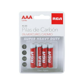 Baterías RCA AAA de Carbón 4 Piezas
