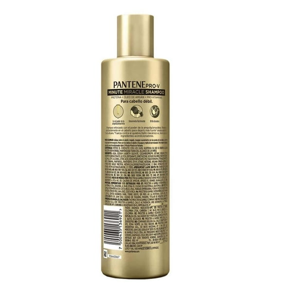 Shampoo Pantene Pro V minute miracle fuerza y reconstrucción 270 ml