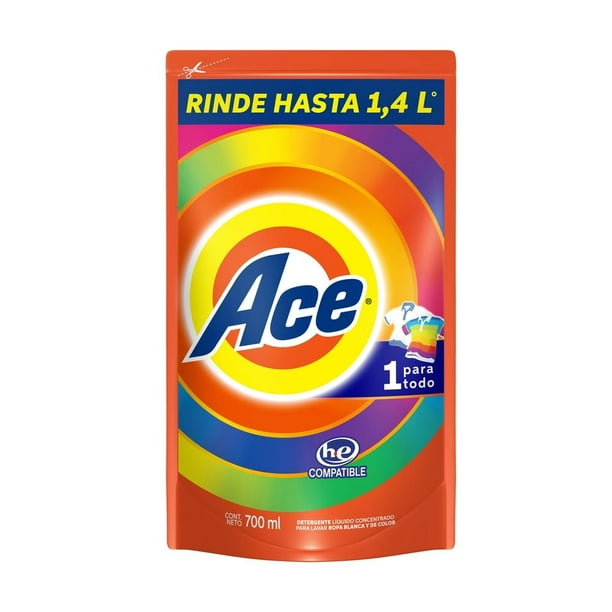 Detergente líquido Ace Limpieza Completa 1 Para Todo Concentrado 5 l