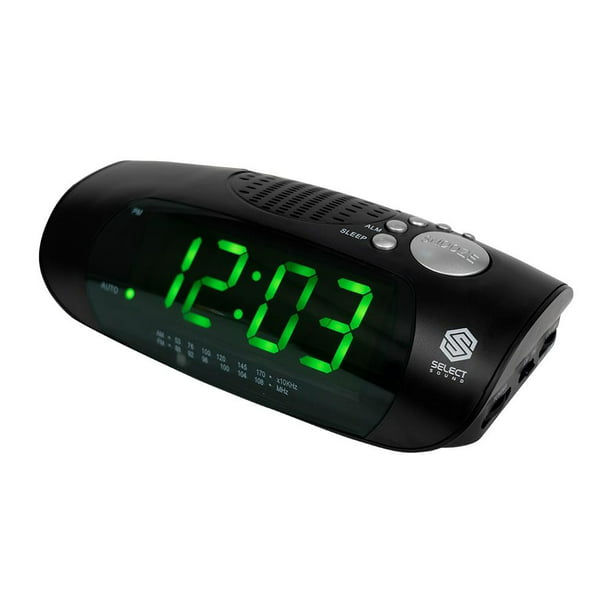 Radio Reloj Despertador FM Pantalla LED Rojo Philips®