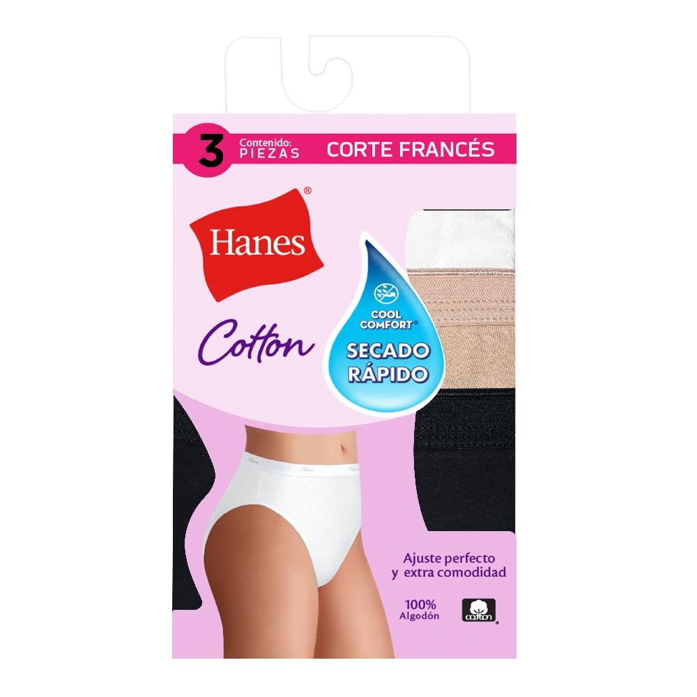 Pantaleta Hanes Cool Comfort para Mujer, Corte Francés Multicolor