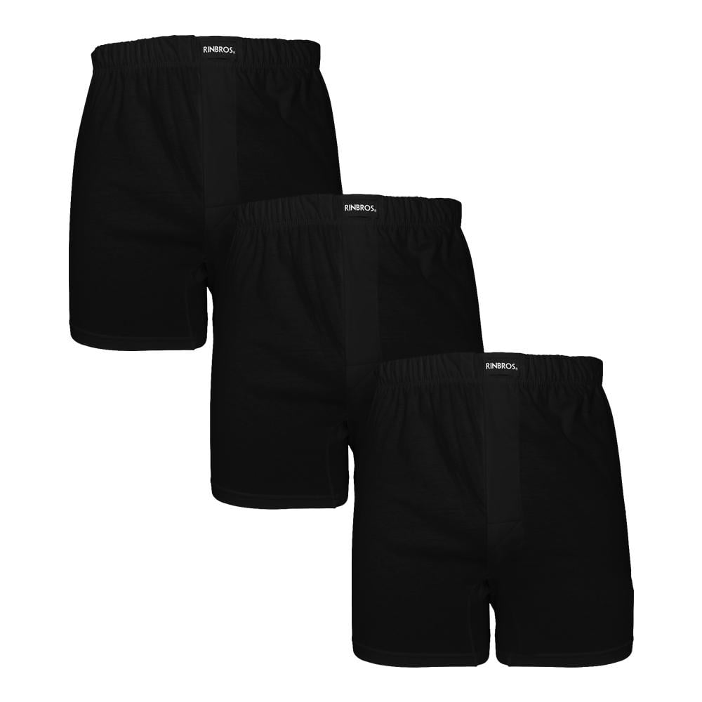 Boxer short Rinbros Originales Talla M Negro 3 Piezas