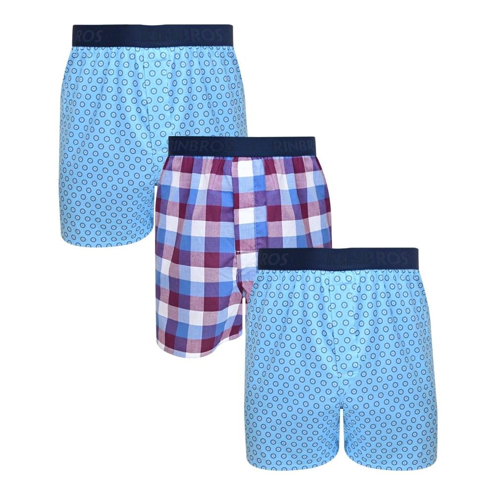 Boxer short Rinbros Originales Talla M Multicolor 3 Piezas