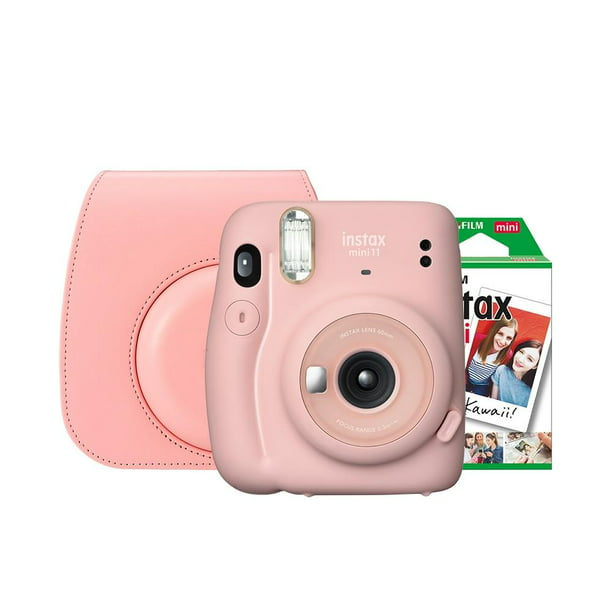 Camara Instantánea Fujifilm Instax Mini 11 Rosa más 20 Fotos más Funda | Walmart en