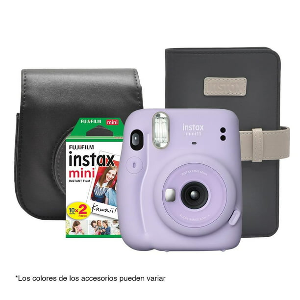 Logro Espinoso Grapa Cámara instantánea Fujifilm Instax Mini 11 Lila mas 20 fotos y accesorios |  Walmart en línea