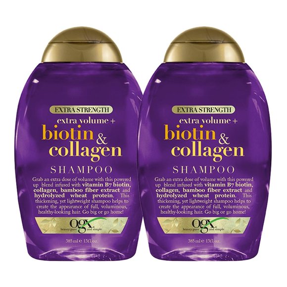 pack de 2 shampoos ogx biotina extra 385 ml cu