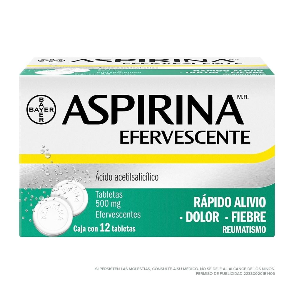 Aspirina Tabletas Efervescentes Mg Walmart