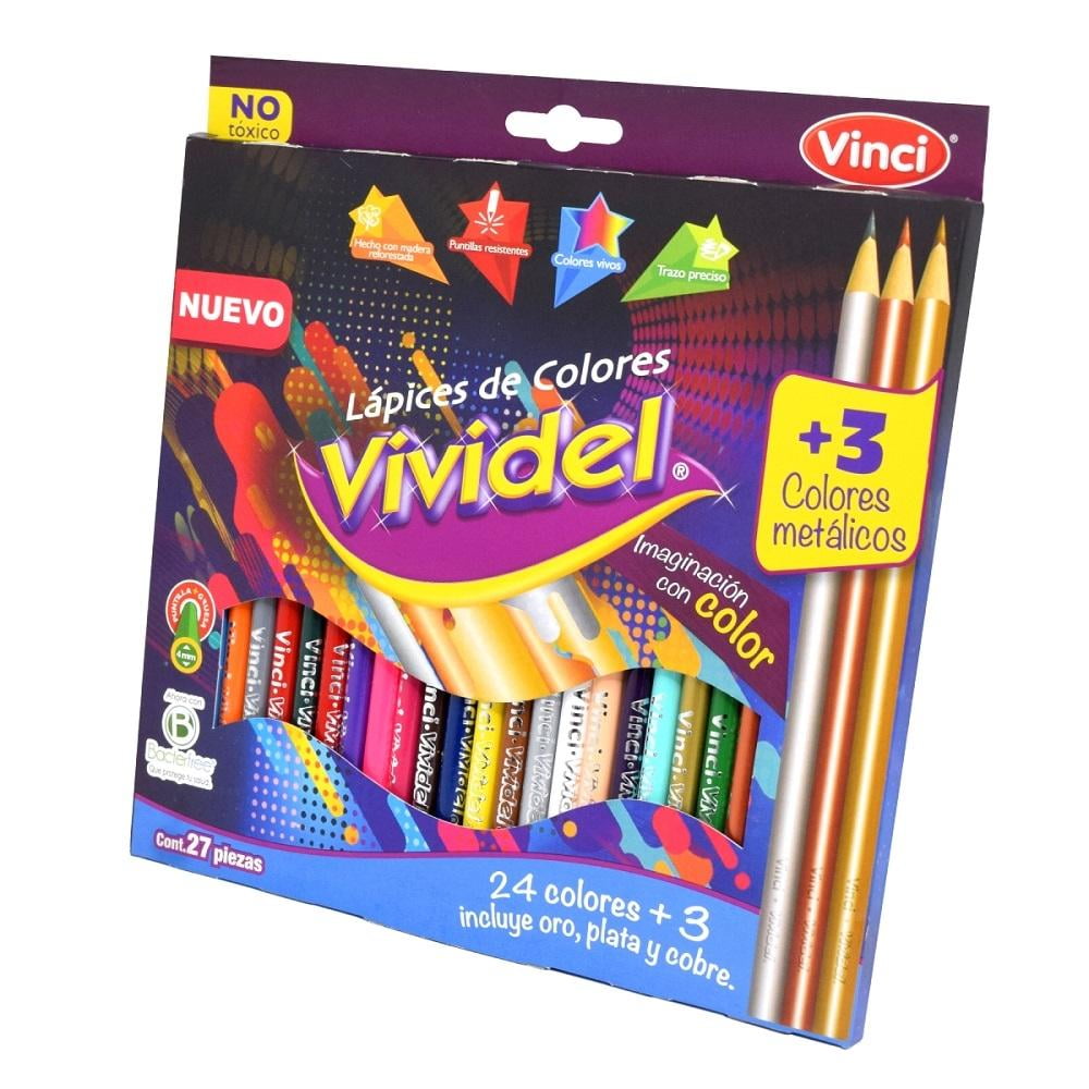 Lápices de Colores Vinci 27 Piezas