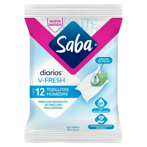 pasajero Fatídico Piñón Toallitas húmedas Saba uso diario 12 pzas | Walmart
