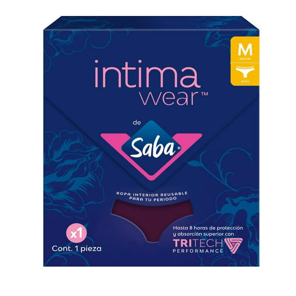 satélite Destreza Incomodidad Ropa Interior Saba para Menstruación Saba Intima Wear Color Vino Talla  Mediana | Walmart en línea