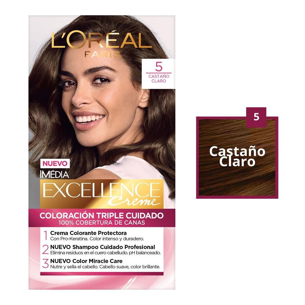 Tinte Para Cabello Loréal Imédia Excellence 5 Castaño Claro Walmart