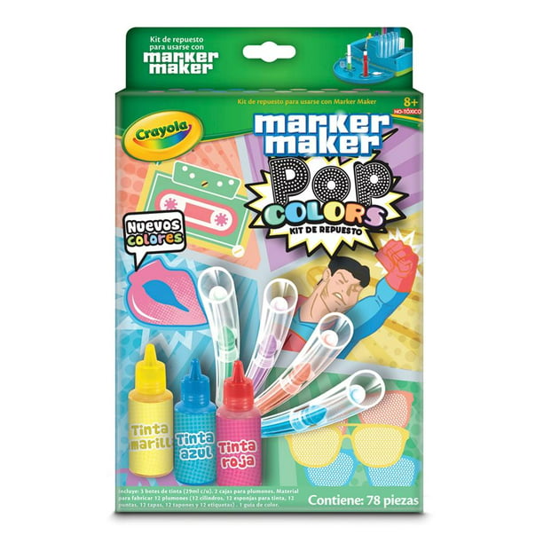 Crayola Marker Maker Kit Crea 16 Plumones Marcador 106pzs