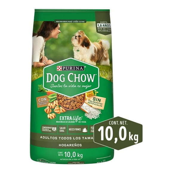 croqueta para perro purina dog chow adulto hogareño 10kg
